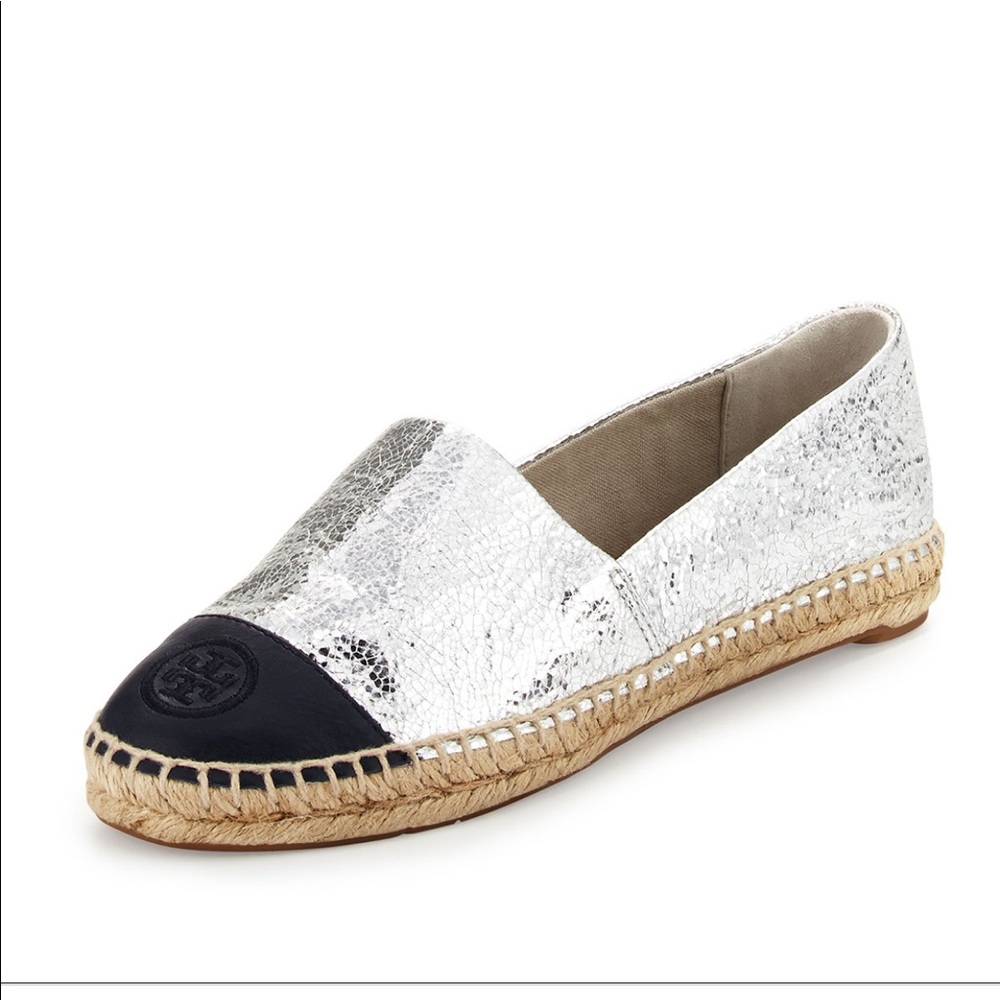 Tory Burch color-block espadrille flat size 8.